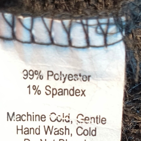 The Zig Zag Stripe Black Fuzzy Textured Soft Stretchy Top M - Picture 7 of 7